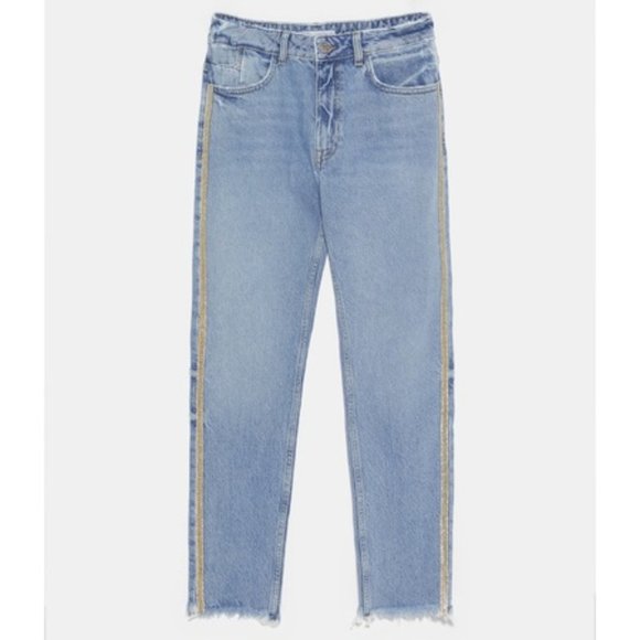 jeans with 2 stripes